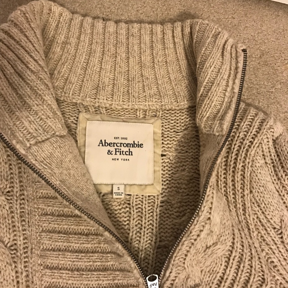Tan A&F Sweater - Picture 2 of 4